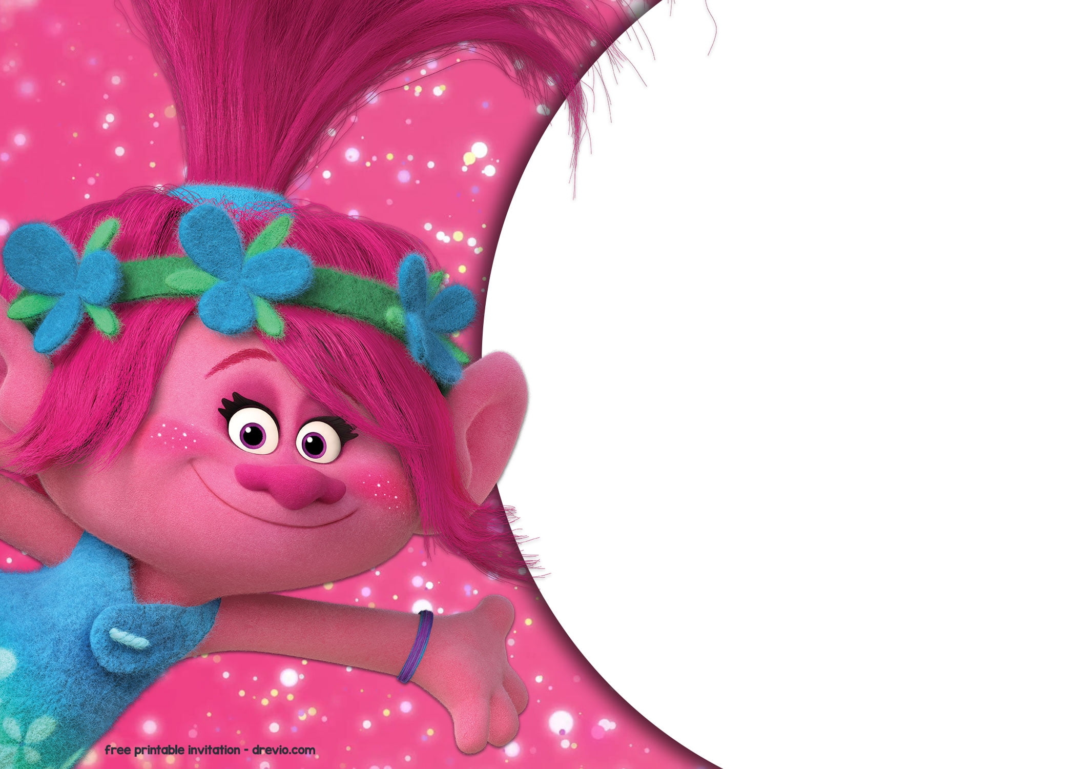 FREE Trolls Birthday Invitations Templates Download Hundreds FREE 