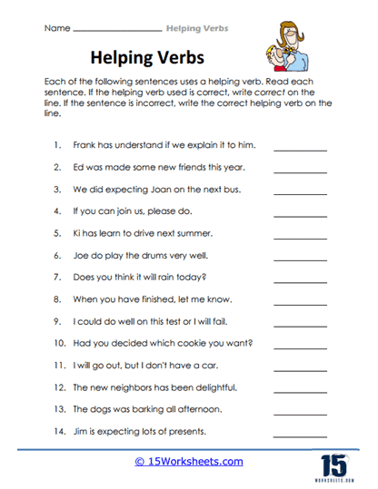 Free Using Verbs Correctly Worksheet Download Free Using Verbs 