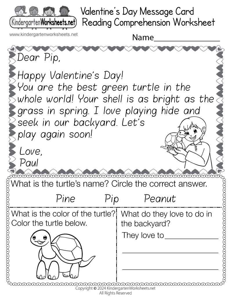 Free Valentine Cards Printables For Kindergarten