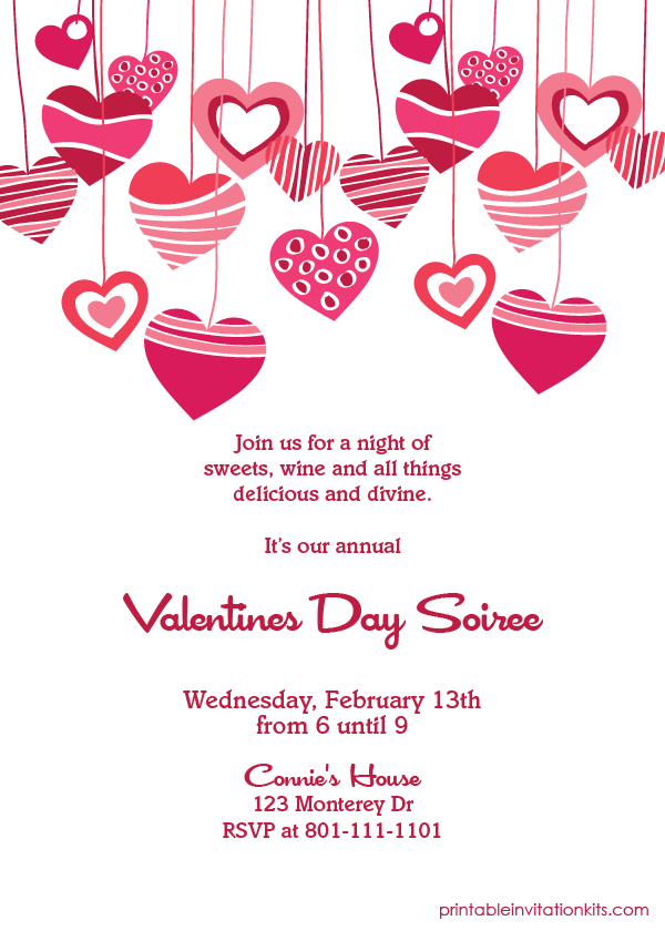 Free Valentine Invitation Templates Printable Templates Free