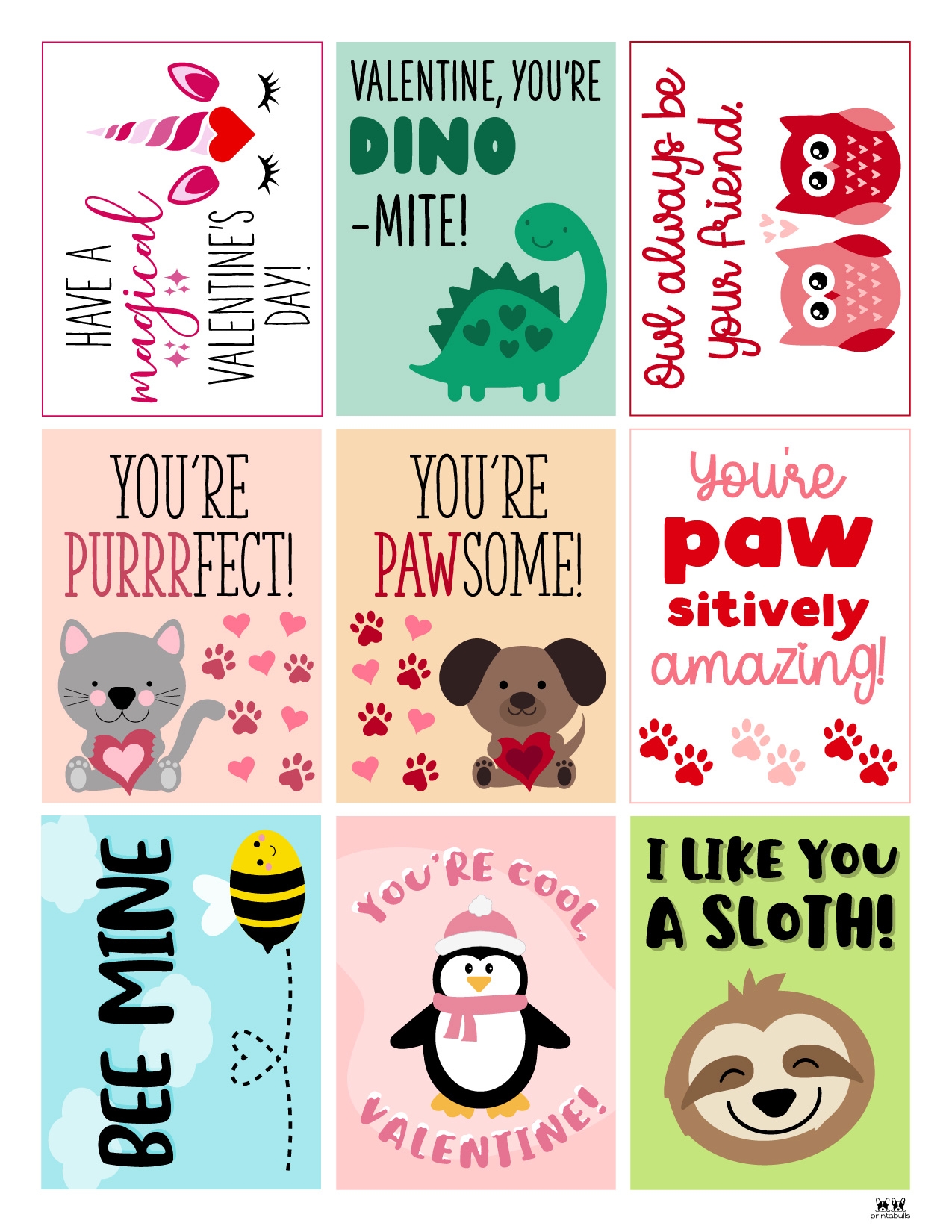 free valentine's day card printables