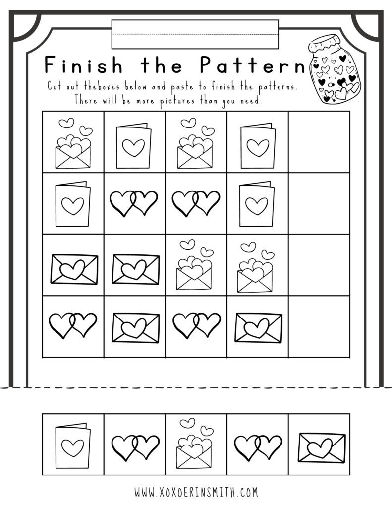 FREE Valentines Day Educational Printables For Kids Worksheets