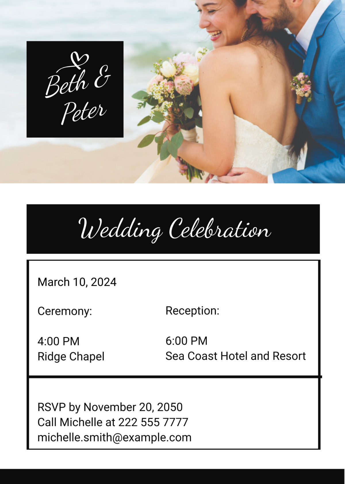 Free Wedding Invitation Email Template To Edit Online