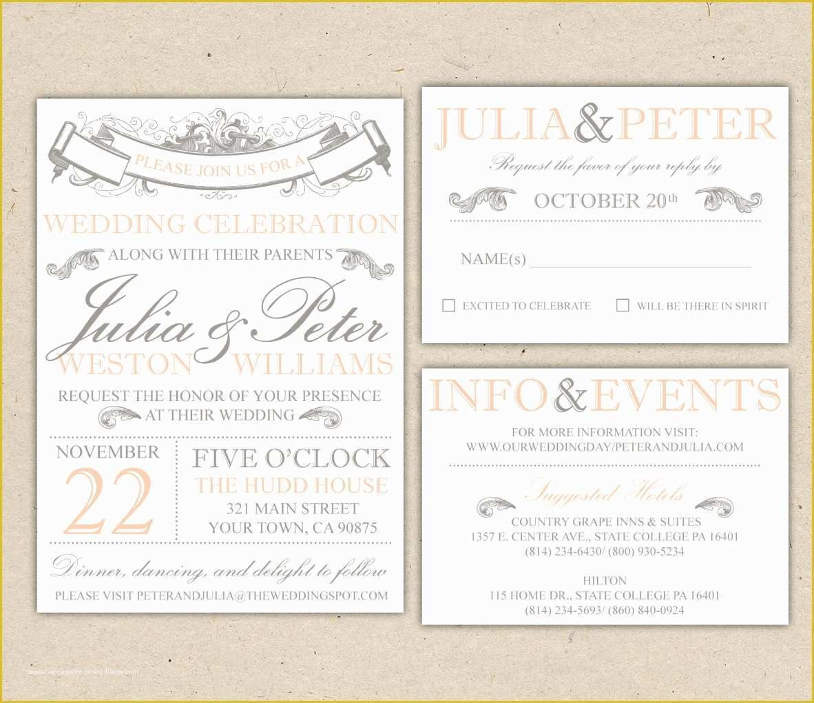 Free Wedding Postcard Template Of Free Wedding Invite Templates 