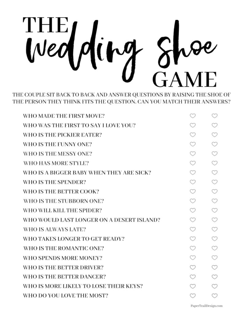 Free Wedding Printable Games Sonya O Dwyer