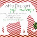 Free White Elephant Party Invitation Template Of White Elephant Copy