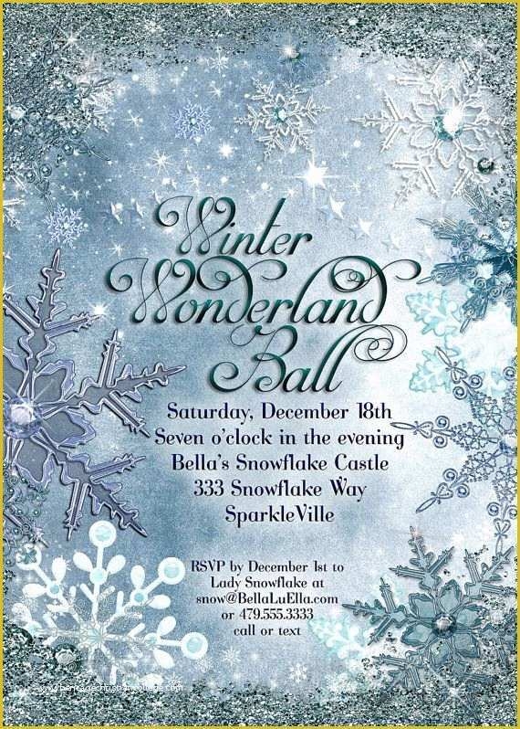 Free Winter Wonderland Invitations Templates Of 31 Best Winter 