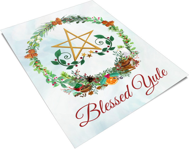 free printable yule cards
