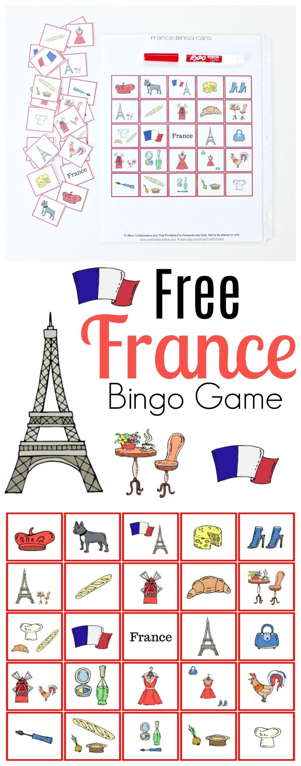 French Bingo Thanksgiving L 39 action De Gr ce How To Speak Printable 