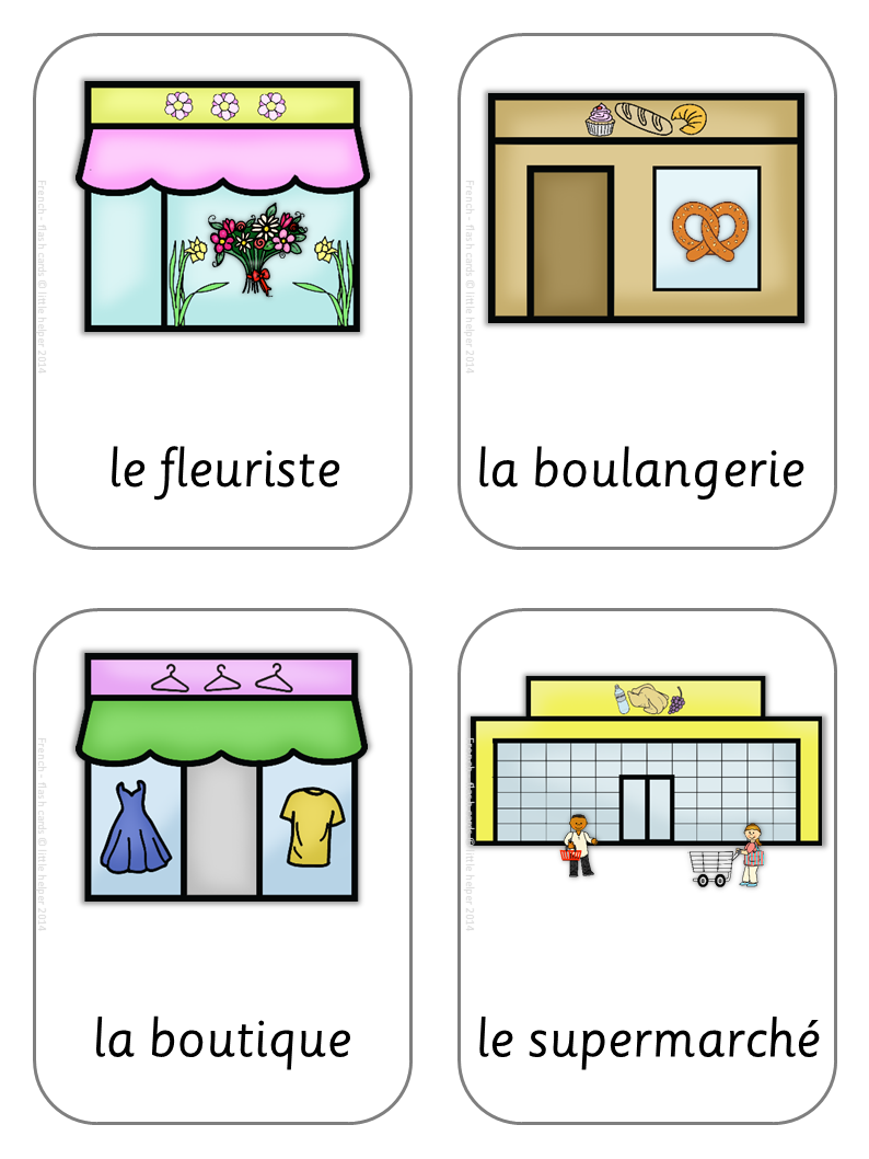 French Flash Cards Basic Vocabulary Learn French French Flashcards 