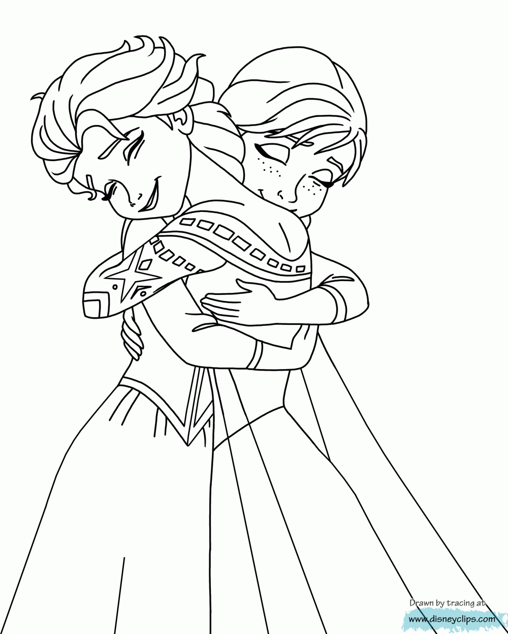 frozen coloring pages free to print