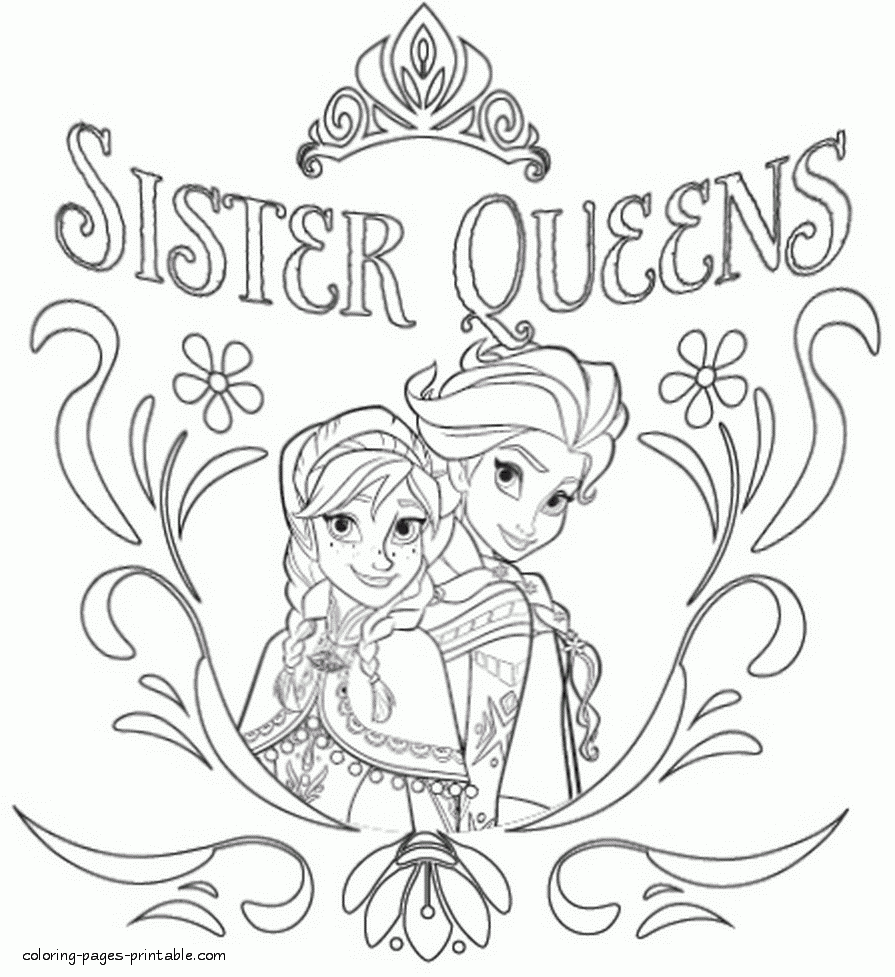 Anna Frozen Coloring Pages