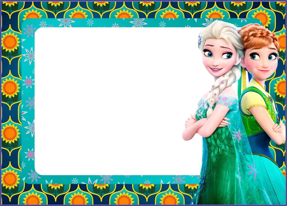 Frozen Invitation Templates Free Download Invitations Resume 