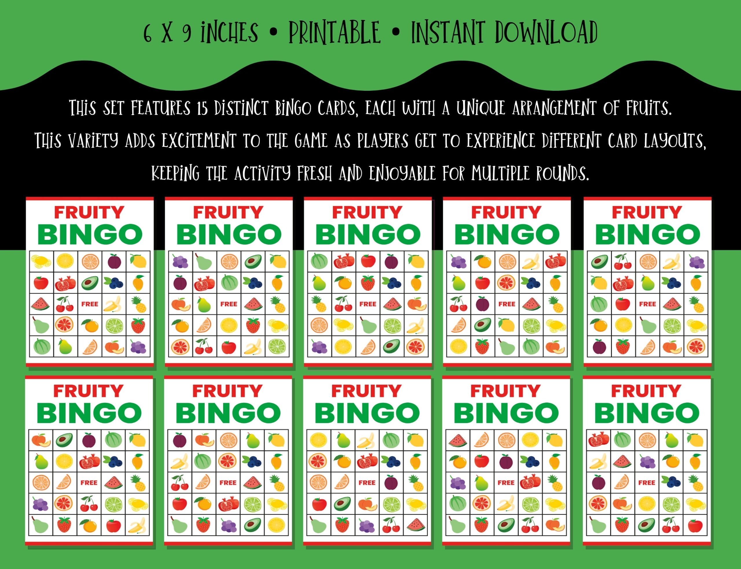 fruit bingo cards printable