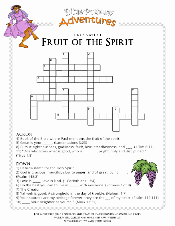 Fruits Of The Spirit Worksheets Lovely Bible Quiz For Kids Fruit Of The 