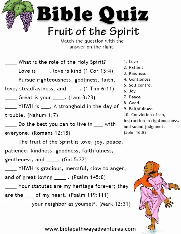 Fruits Of The Spirit Worksheets Luxury Fruit Of The Spirit Activities 