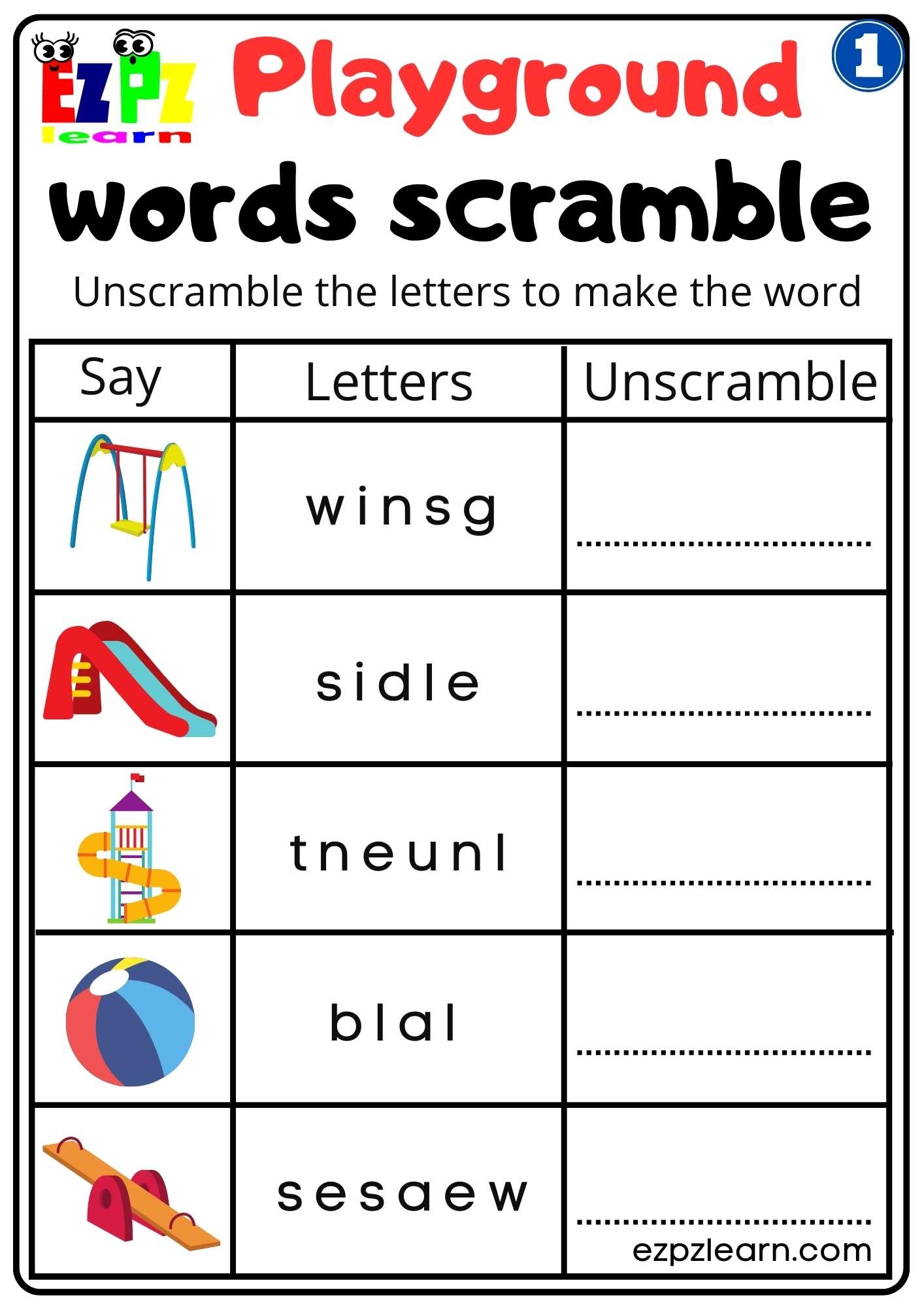 Fruits Read Word Scramble Worksheet For ESL And K5 Kindergarten 