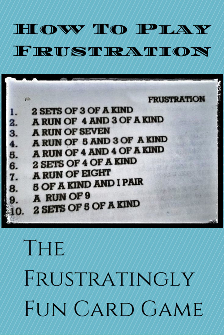 Frustration Card Game Rules For Camping And Family Fun