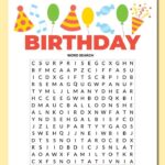 Fun And Free Birthday Word Search Game