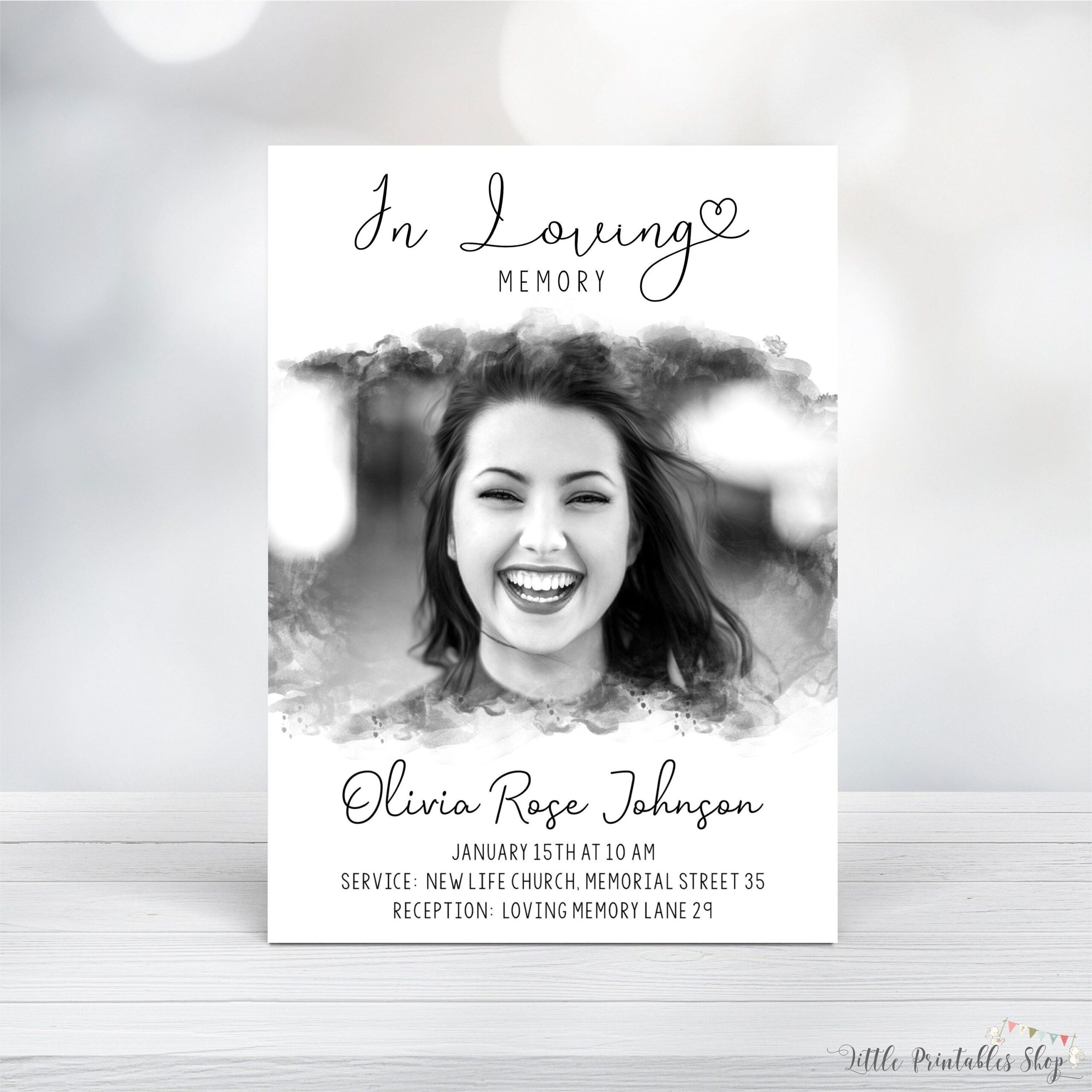 Funeral Invite Template Free Social Media Template