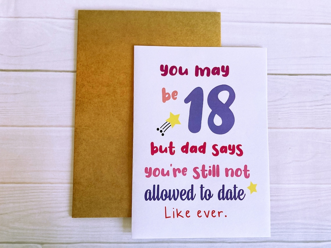 funny 18th birthday cards printable
