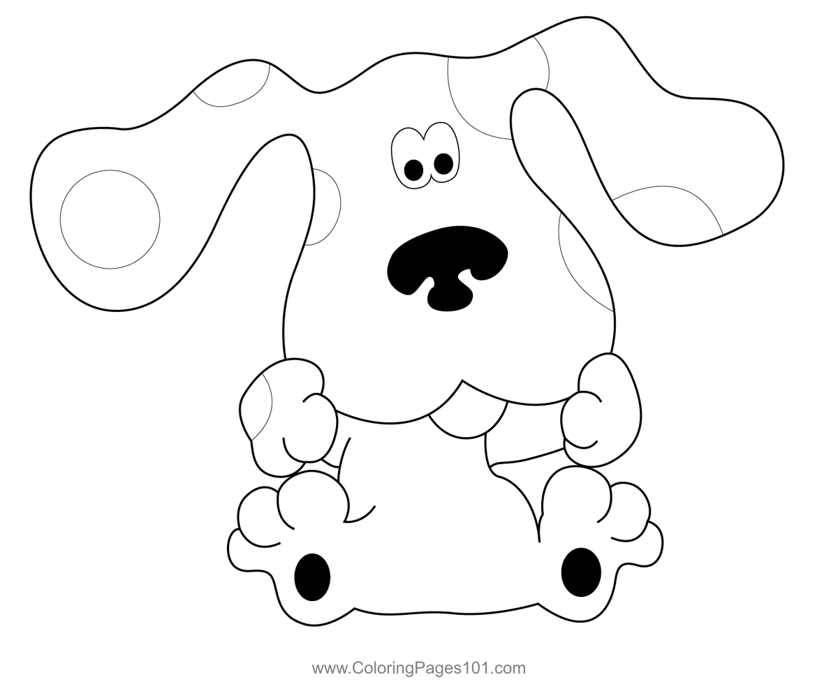 Funny Blues Clues Coloring Page For Kids Free Blue 39 s Clues Printable 