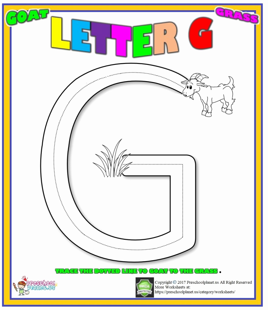 G Worksheets For Preschool Unique Letter G Worksheet For Preschool