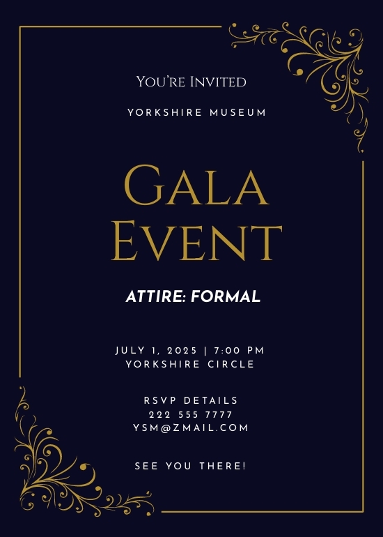gala invitation template
