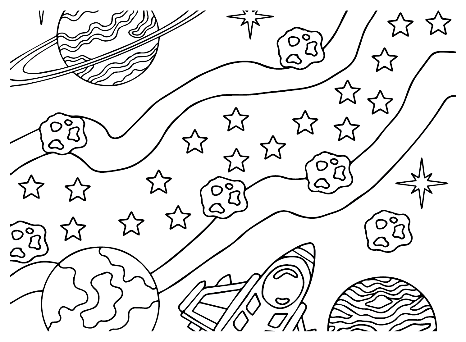 Galaxy Printable Coloring Page Free Printable Coloring Pages