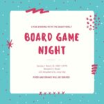 Game Night Invite Template Printable Word Searches