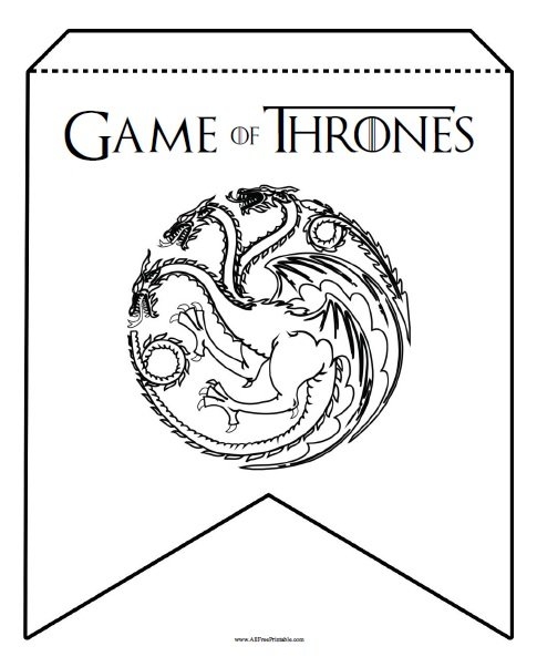 Game Of Thrones Birthday Banner Free Printable