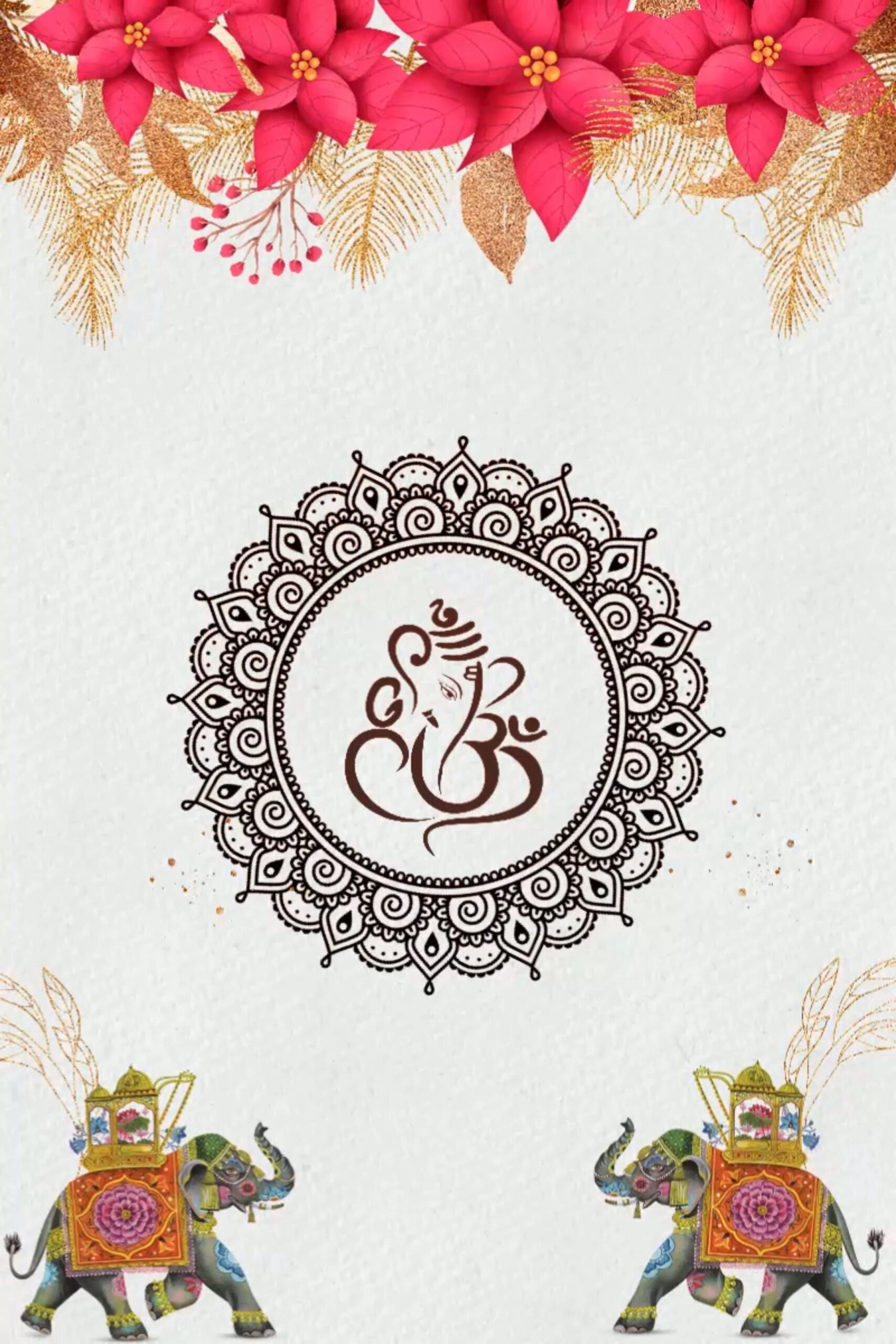 Ganpati Invitation Card Templates Social Media Template