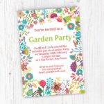 Garden Party Invitations Templates Free Printable Word Searches