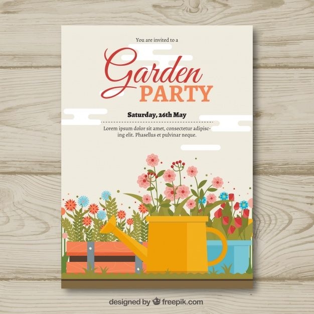 Garden Party Invitations Templates Free