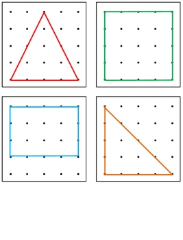 Geoboard Cards Printable
