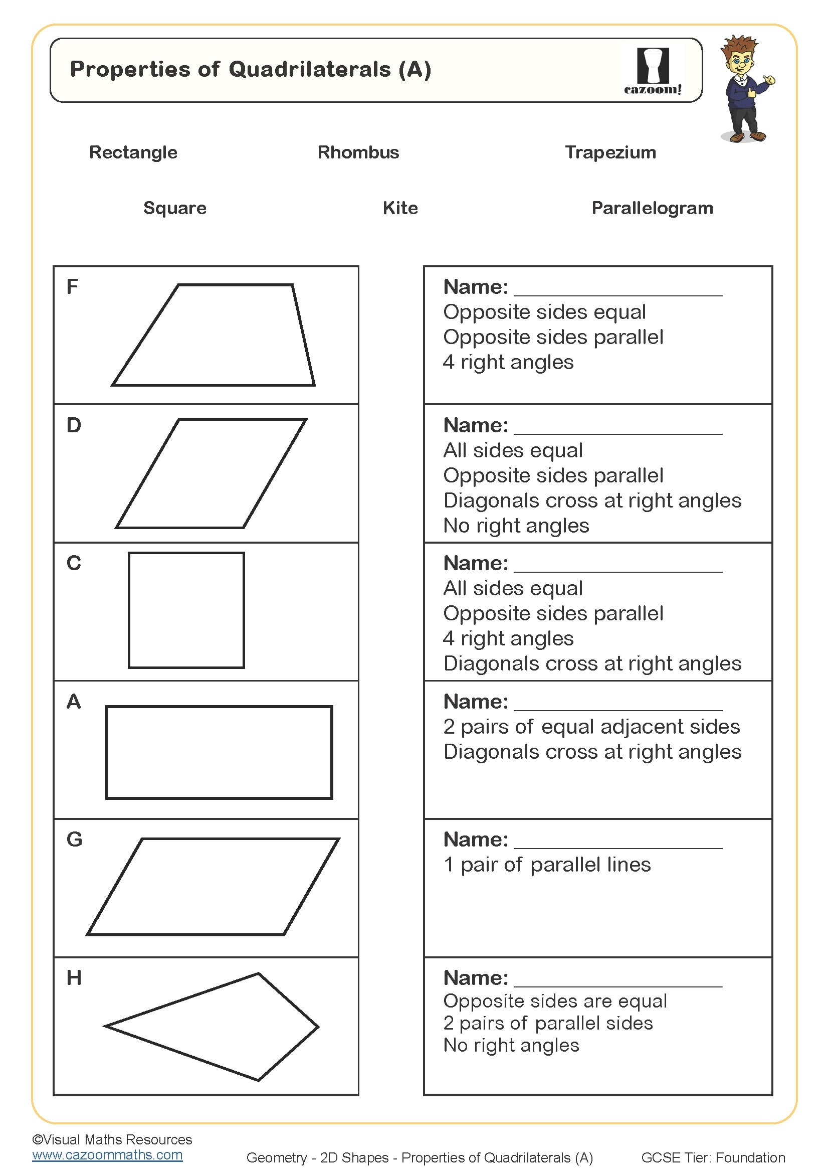 Geometry Worksheets Polygons Worksheets Worksheets Library