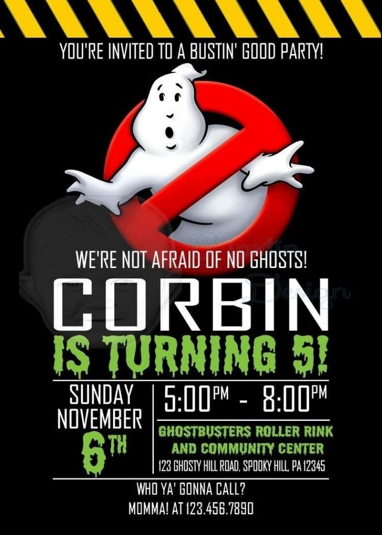 Ghostbusters Invitation Template Free Dev onallcylinders