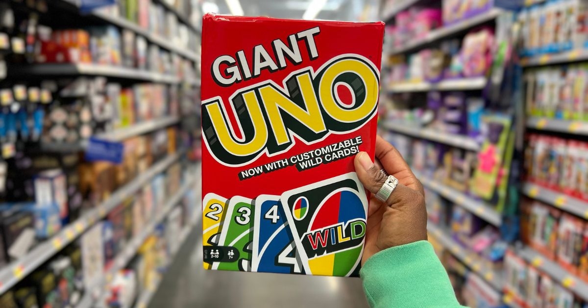 Giant Uno Cards Game Only 10 On Walmart Or Amazon Reg 20 Fun 