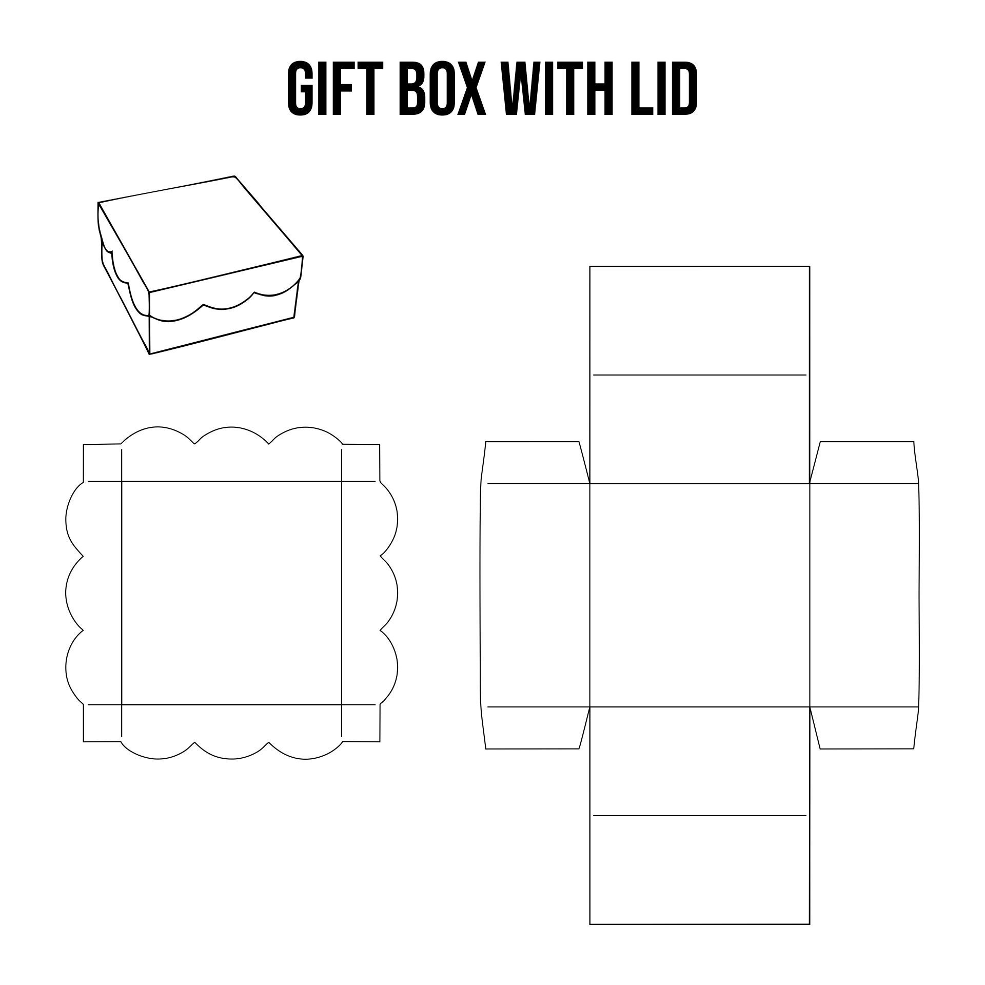 Gift Box Templates Free Printable FREE Printable A Z