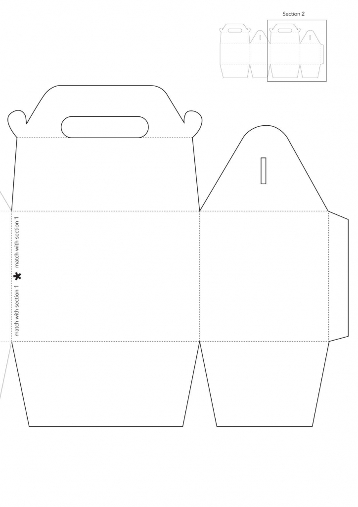 gift card box template printable
