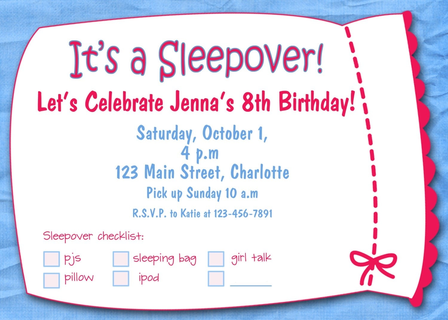 Girl Party Invitation Templates Free