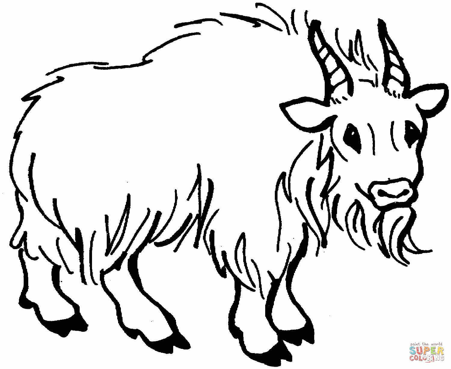 Goat Printables Coloring Pages Coloring Home