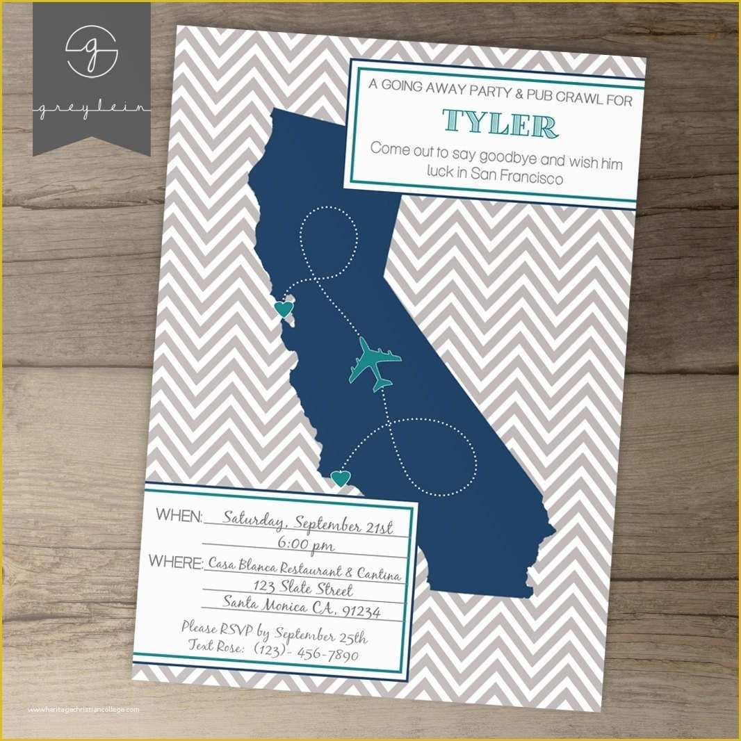 going away invitation template