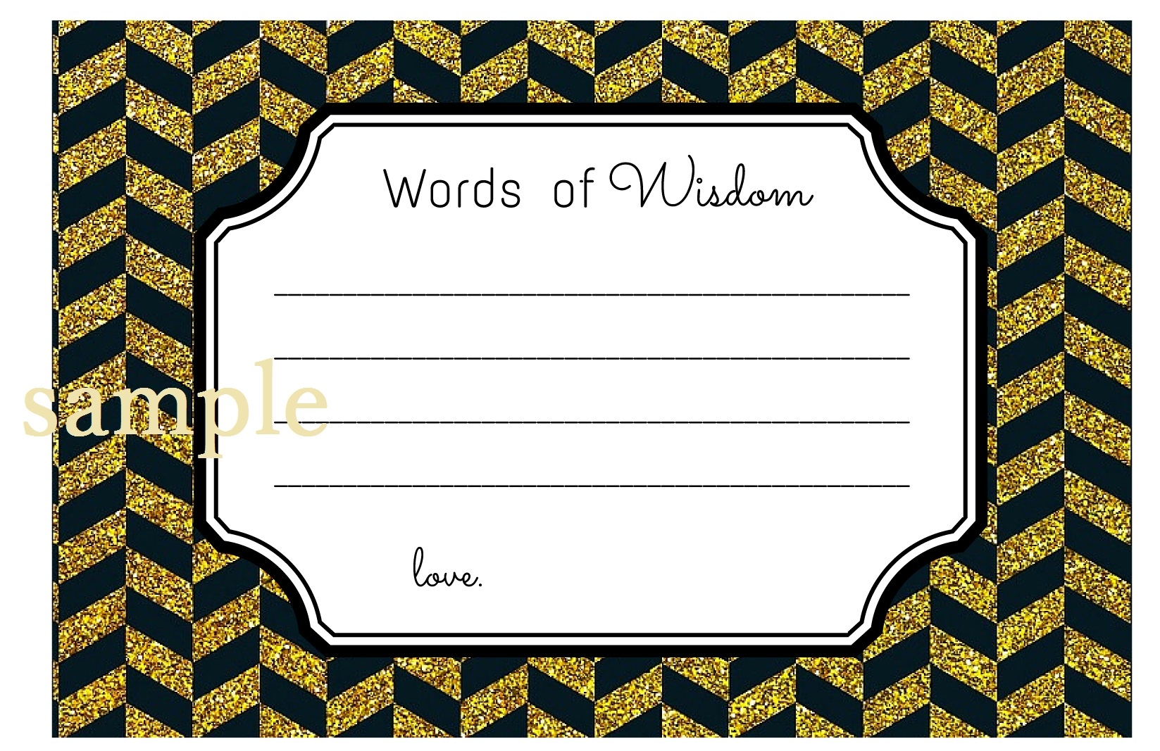 free printable words of wisdom cards