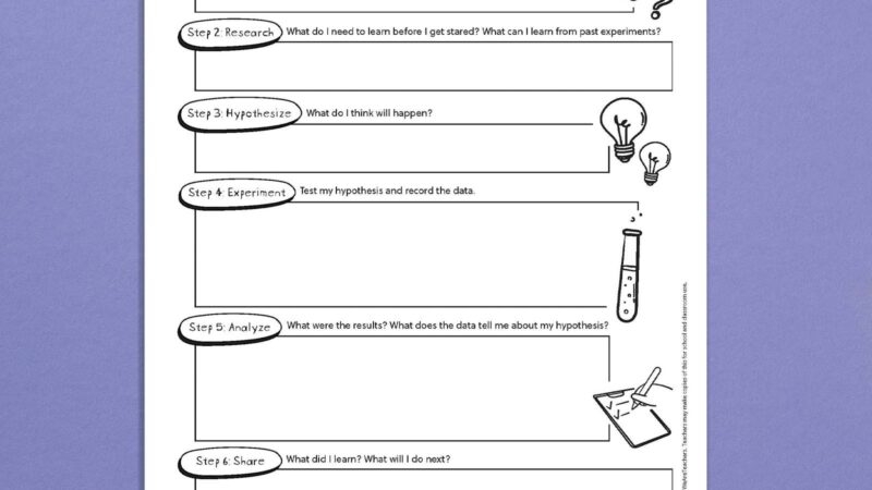 Grab Your Free Scientific Method Worksheet Printable Universal 