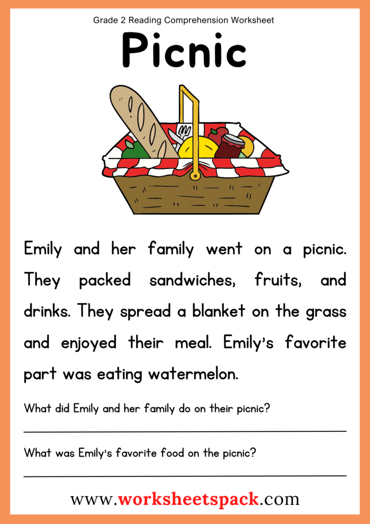 Grade 2 Reading Comprehension Worksheets Worksheets Library