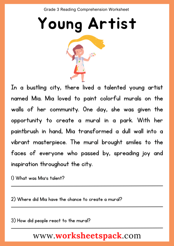 reading comprehension worksheets pdf with answers