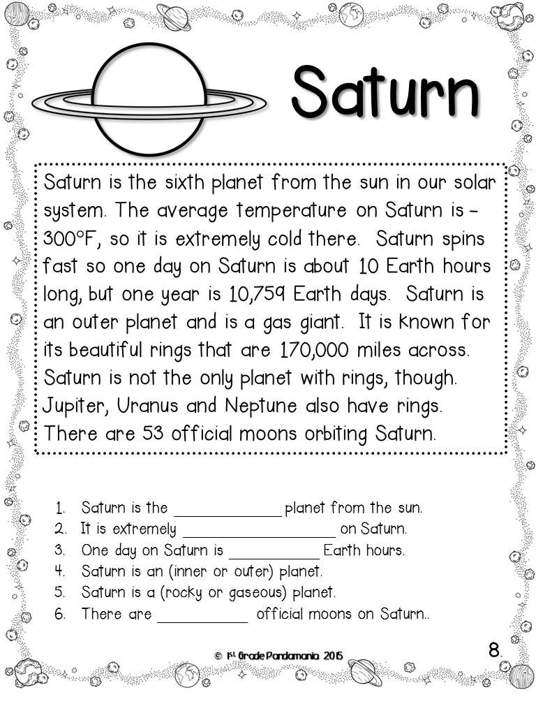 science worksheets for 1st graders