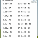 Grade 5 Algebra Worksheets Free Math Worksheets Worksheets Library