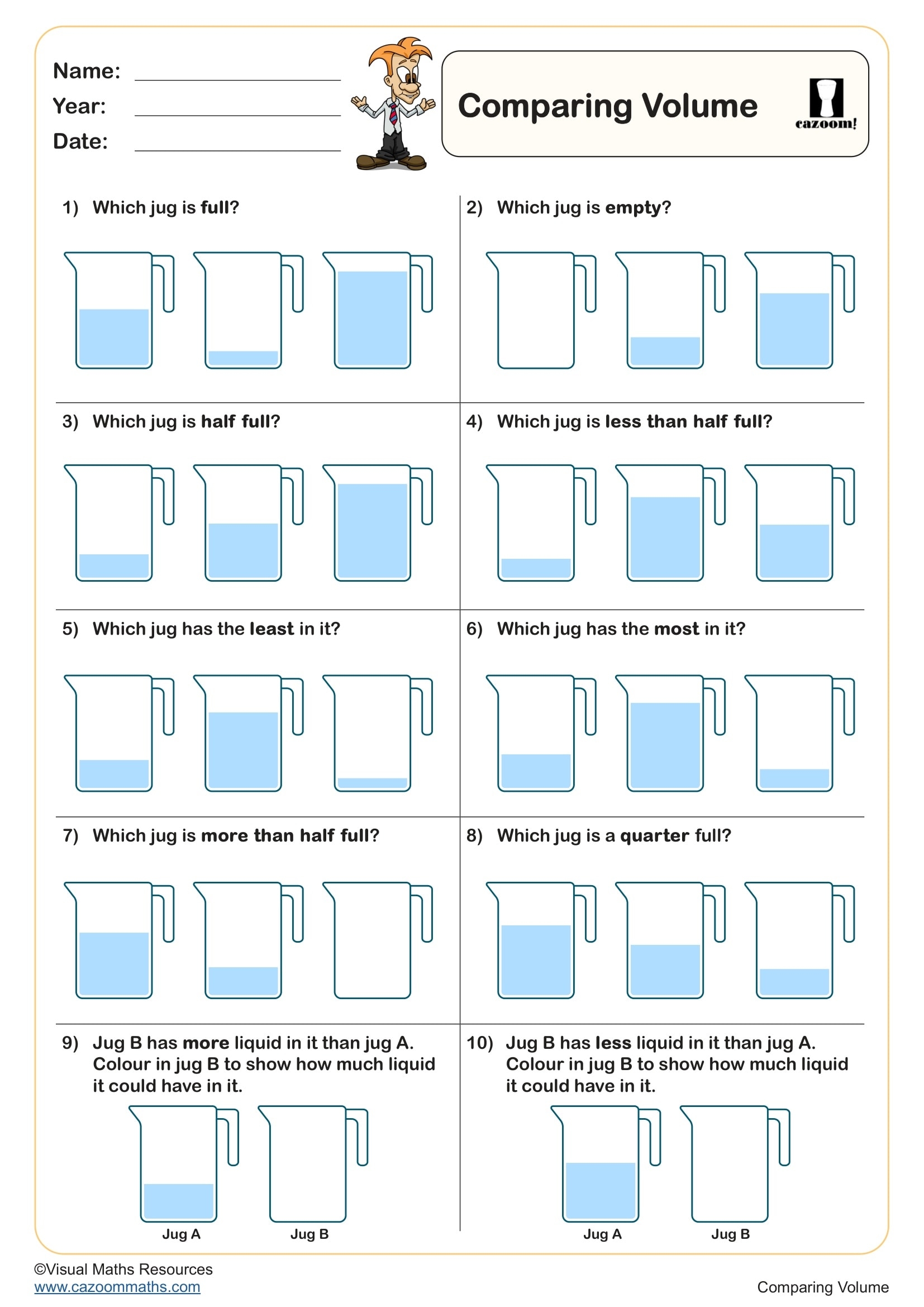 Grade 5 Volume Worksheets Free Printables Math Worksheets 
